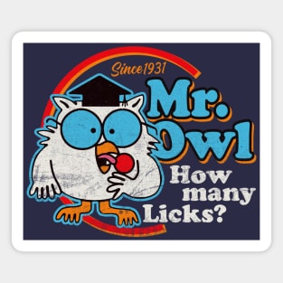 Mr Owl How Many Licks? Magnet